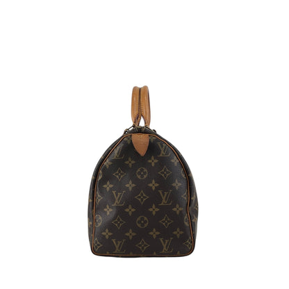 LOUIS VUITTON Monogram Small Boston bag Handbag Brown Vintage u4jnak