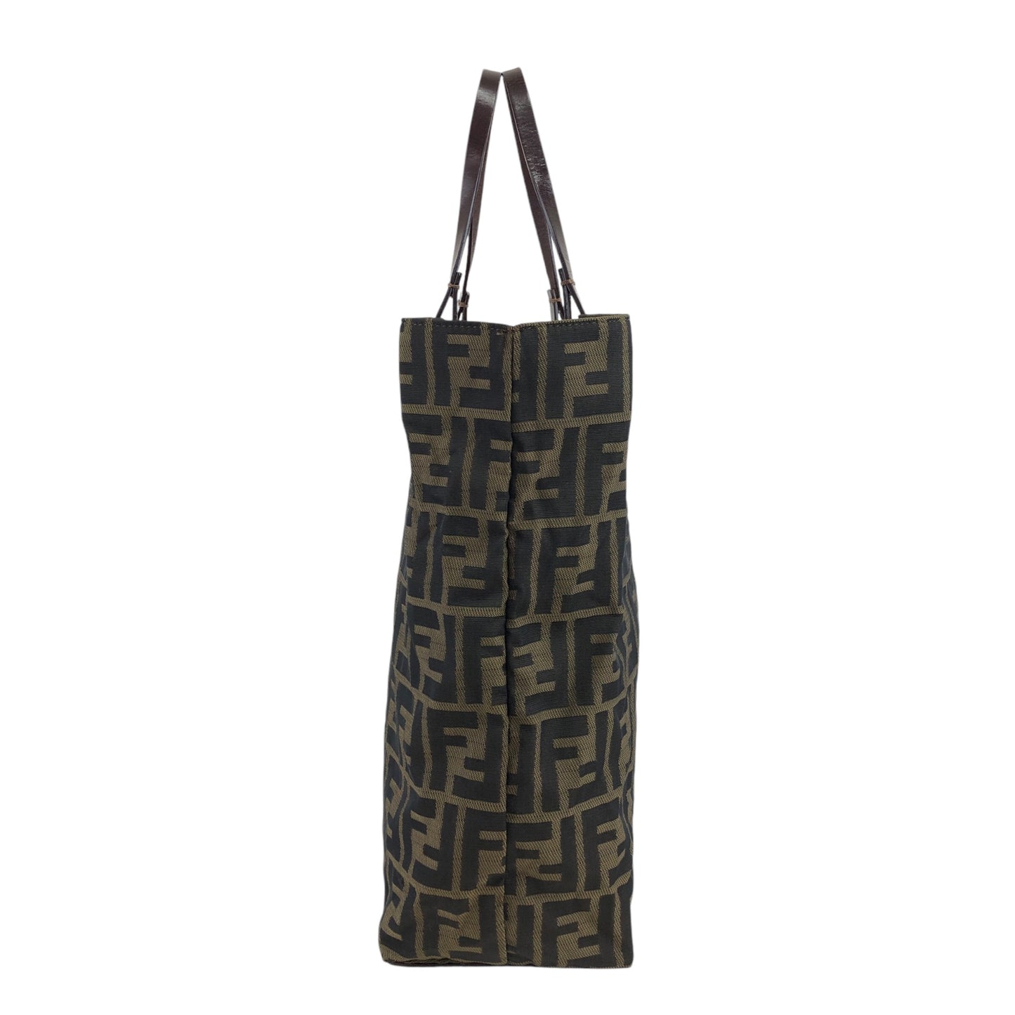 FENDI Zucca Handbag Totebag Brown Vintage fjksnk