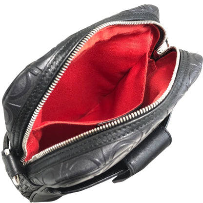 Salvatore Ferragamo Gancini Small Shoulder bag Black Vintage fxkbbr
