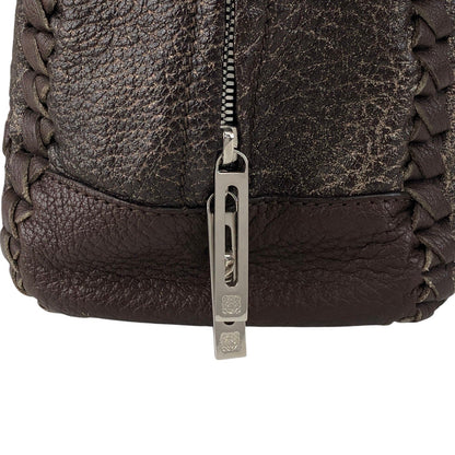LOEWE Amazona28 Anagram Handbag Boston bag Brown Vintage hyvv3u