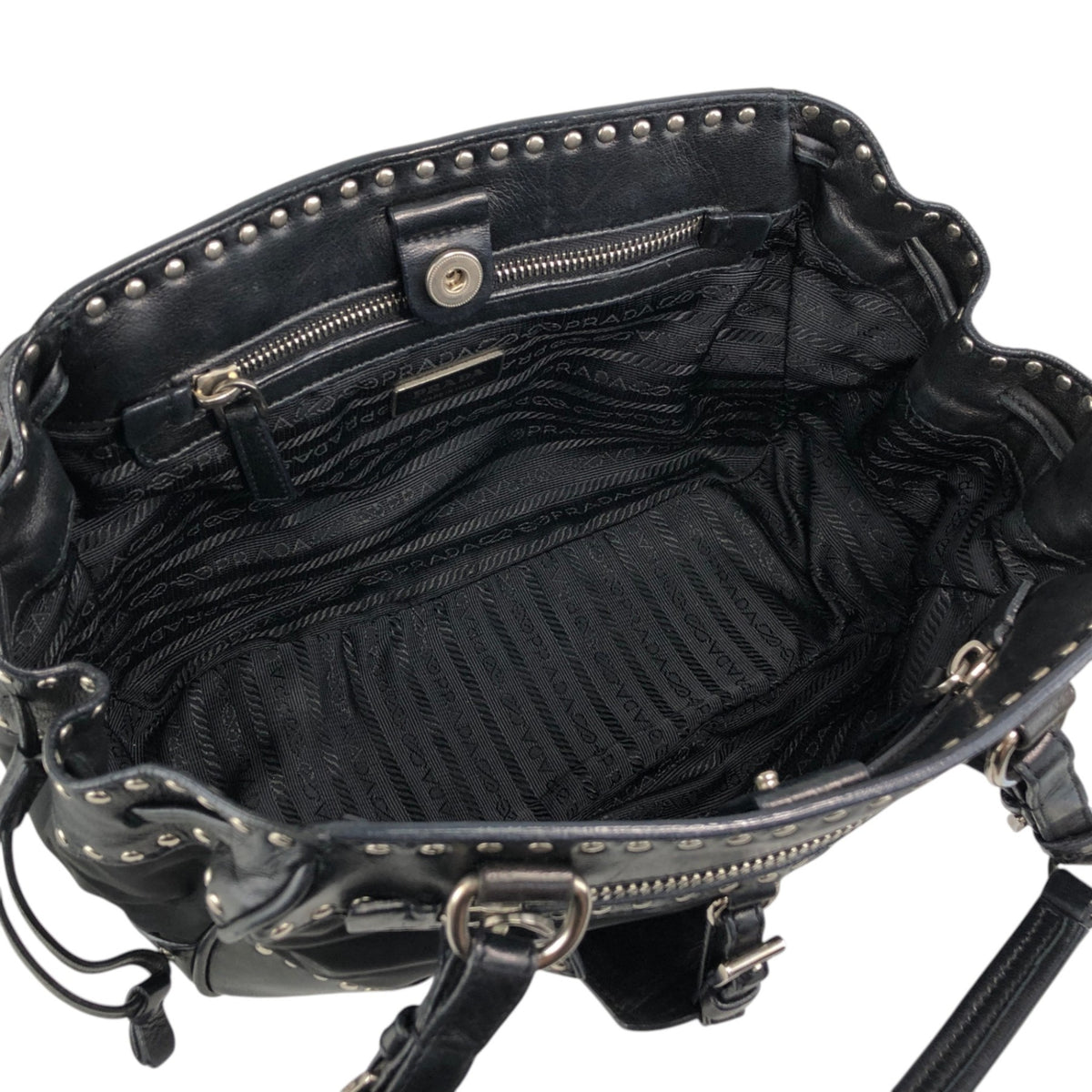 PRADA Totebag Black Vintage dgrztj