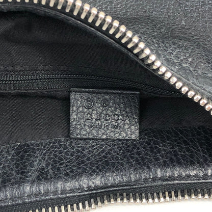 GUCCI Bamboo Shoulder bag Black Vintage a4vpvh