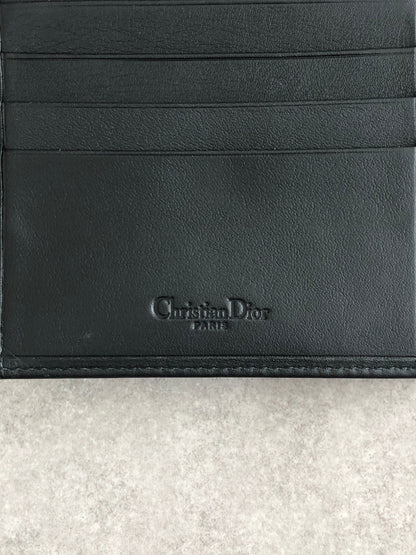 Christian Dior Logo Folded Wallet Black Vintage wafc3a