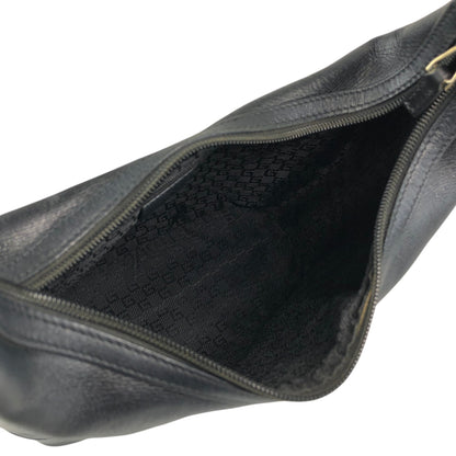 GUCCI Logo Shoulder bag Black Vintage mahiw3
