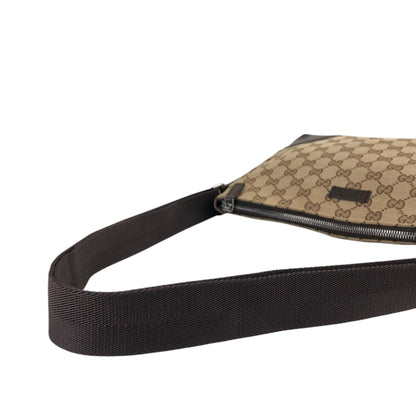 GUCCI GG Canvas Shoulder bag Beige Vintage r6zntd