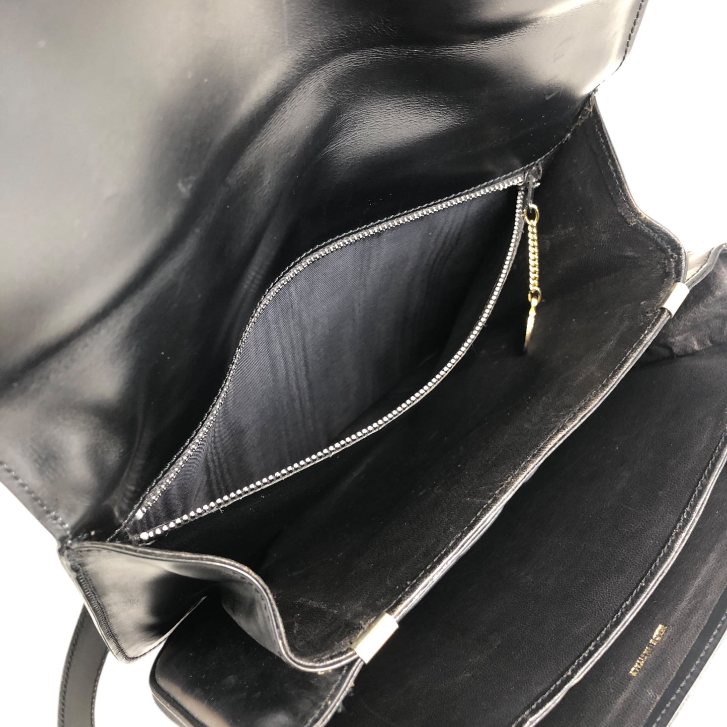 CELINE Horse Carriage Shoulder bag Black Vintage rfmfw6