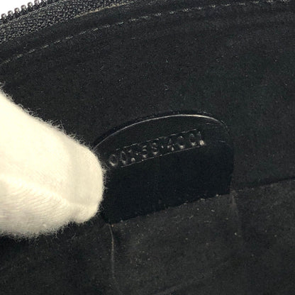 GUCCI Logo Leather Crossbody Shoulder bag Black Vintage ripwn7