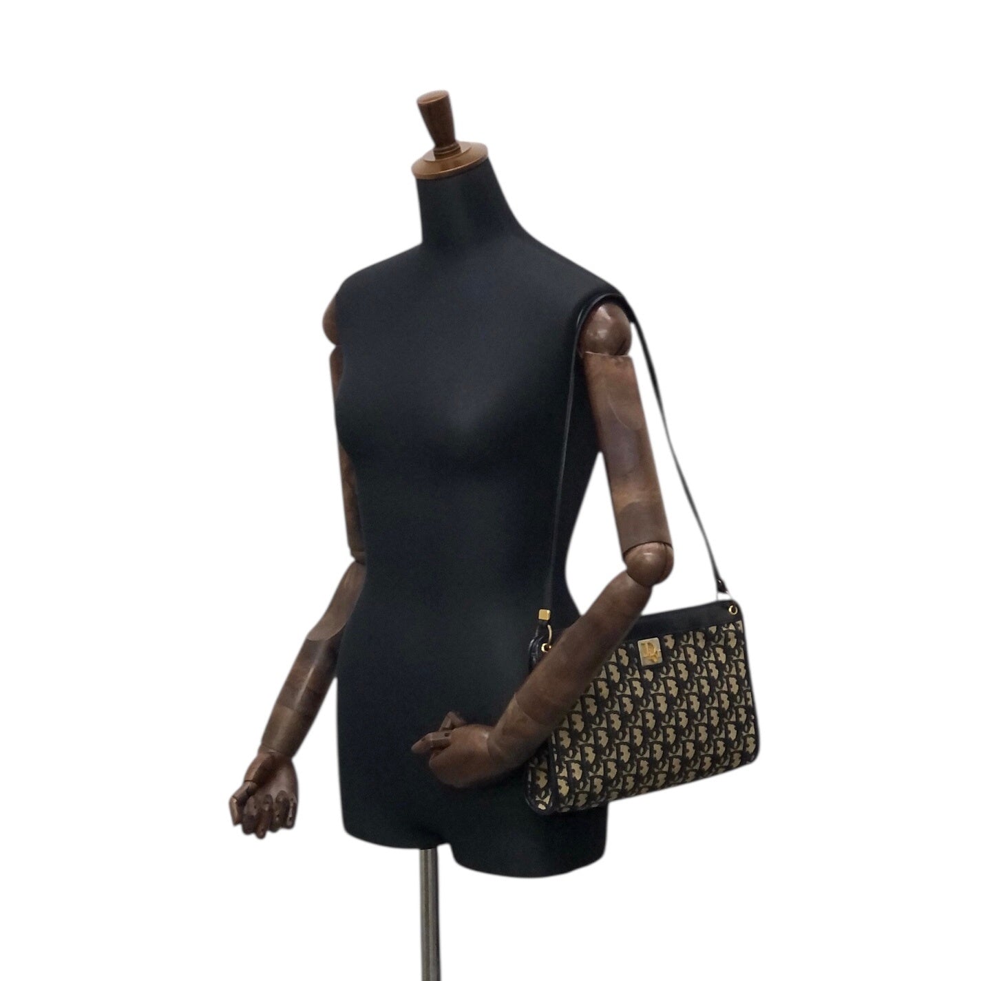 Christian Dior Trotter Shoulder bag Navy Vintage 57rizh