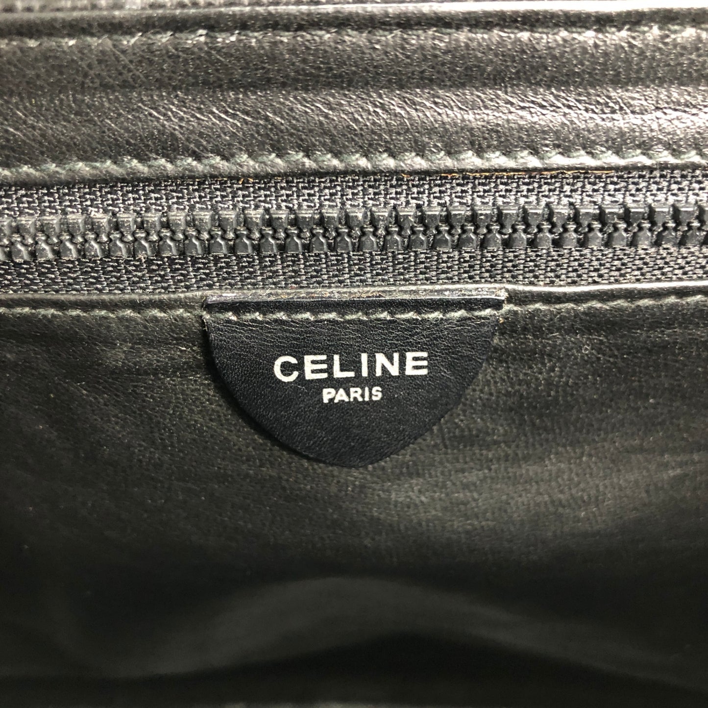 CELINE Horse Carriage Shoulder bag Black Vintage j6gpmd