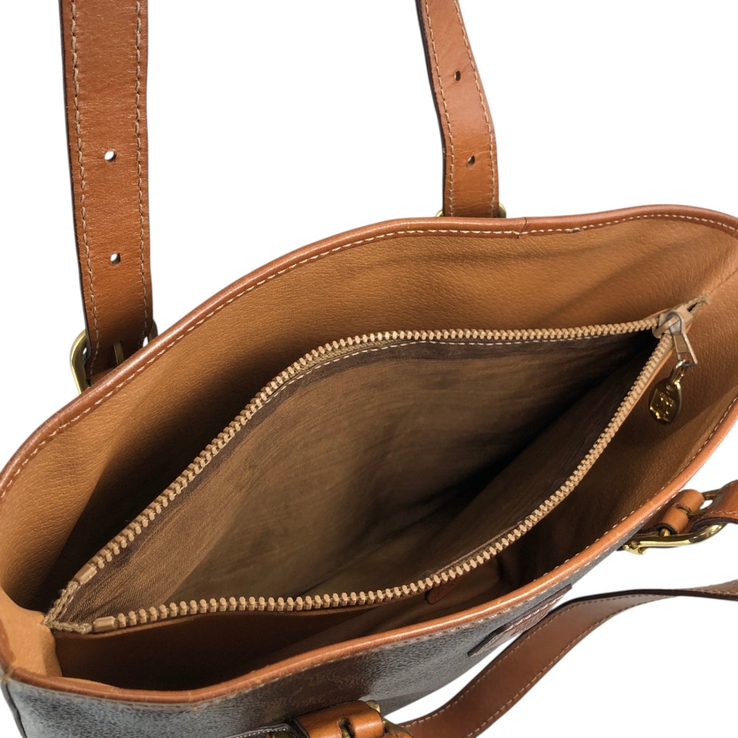 CELINE Macadam Blason Handbag Totebag Brown Vintage kyi4km