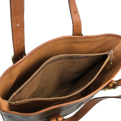 CELINE Macadam Blason Handbag Totebag Brown Vintage kyi4km