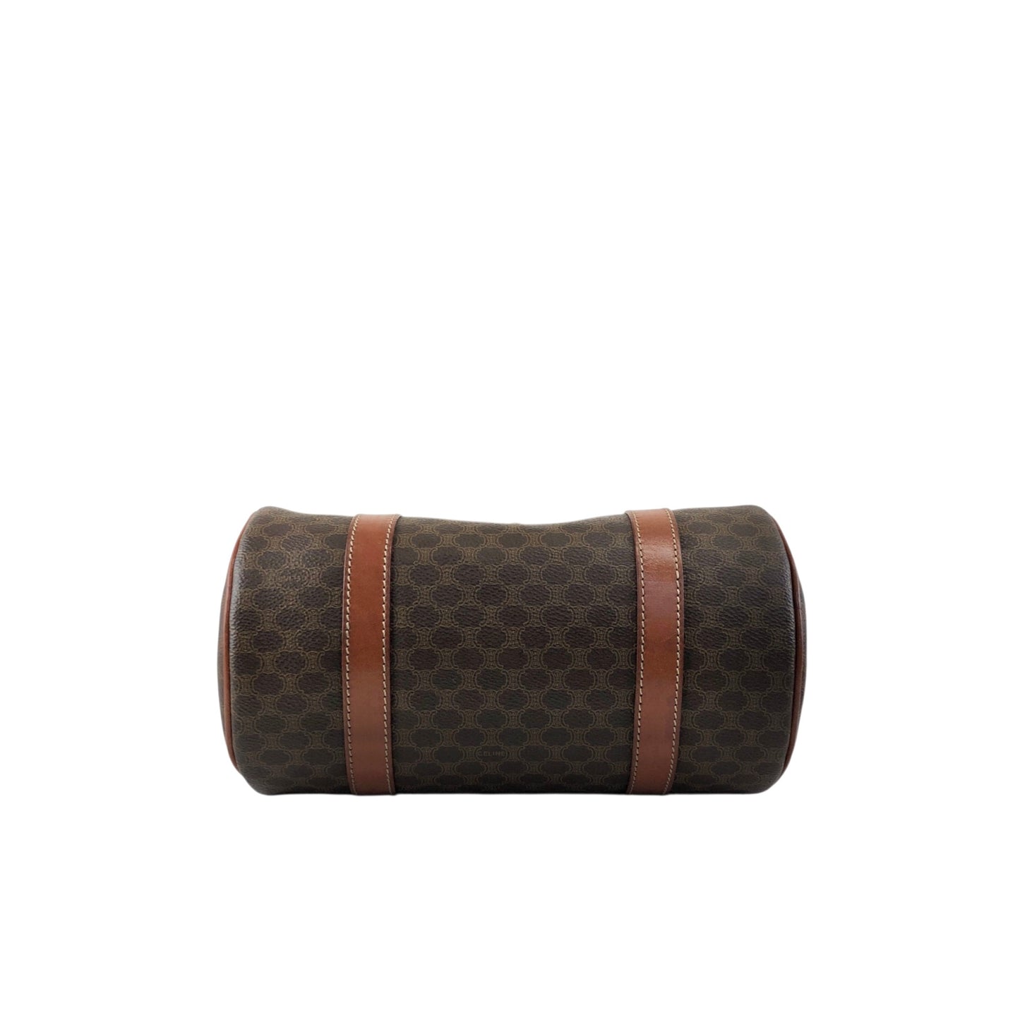 CELINE Macadam Blason Handbag Brown Vintage d4wvhf