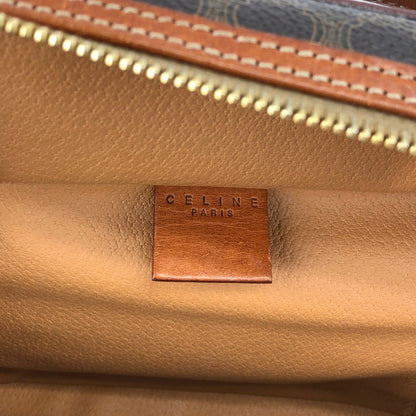 CELINE Macadam Blason Two-way Shoulder bag Vanity bag Brown Vintage hts83y