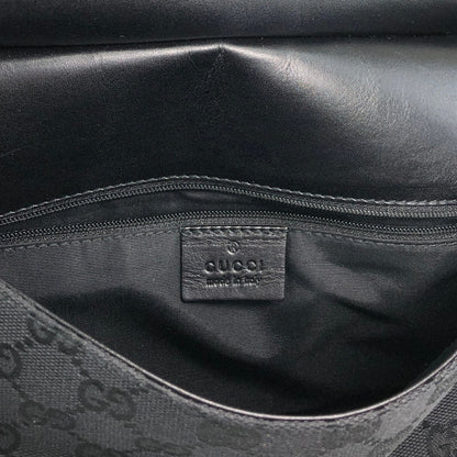 GUCCI GG Canvas Shoulder bag Black Vintage p4jxj7