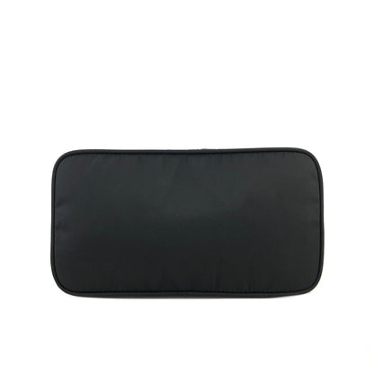 PRADA Triangle Logo Nylon Handbag Black Vintage hdamrs