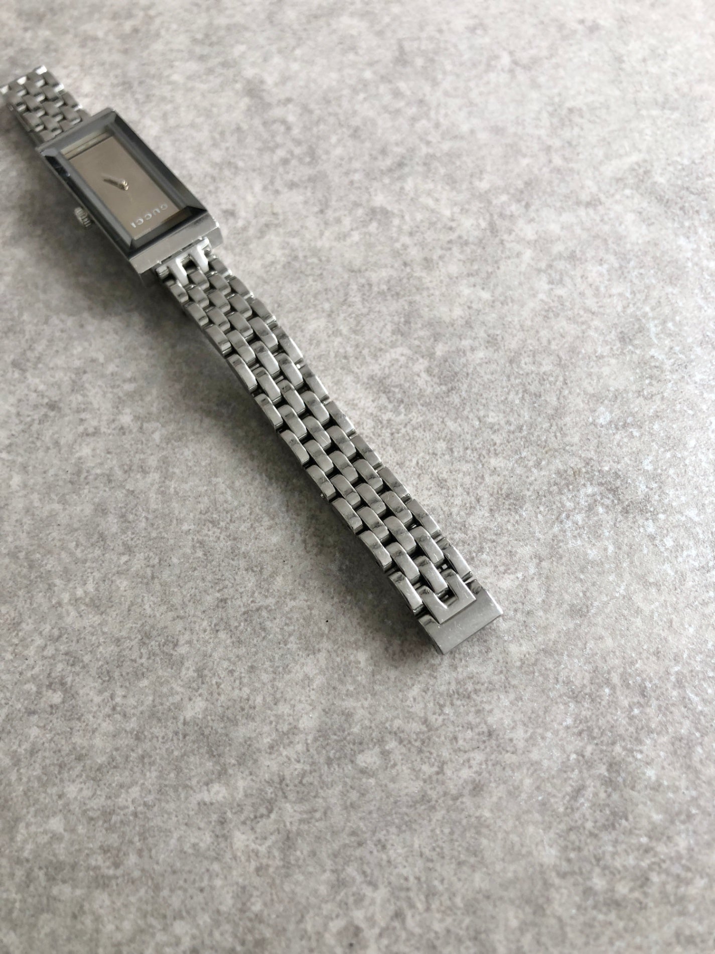 GUCCI Watch Silver 127.5 Vintage inj62x