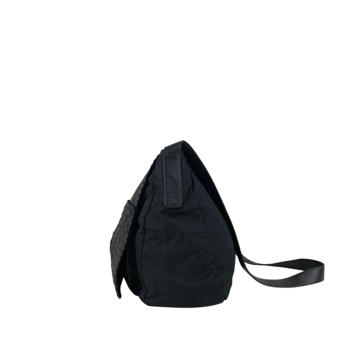 PRADA Triangle Logo Shoulder bag Black Vintage g37esw