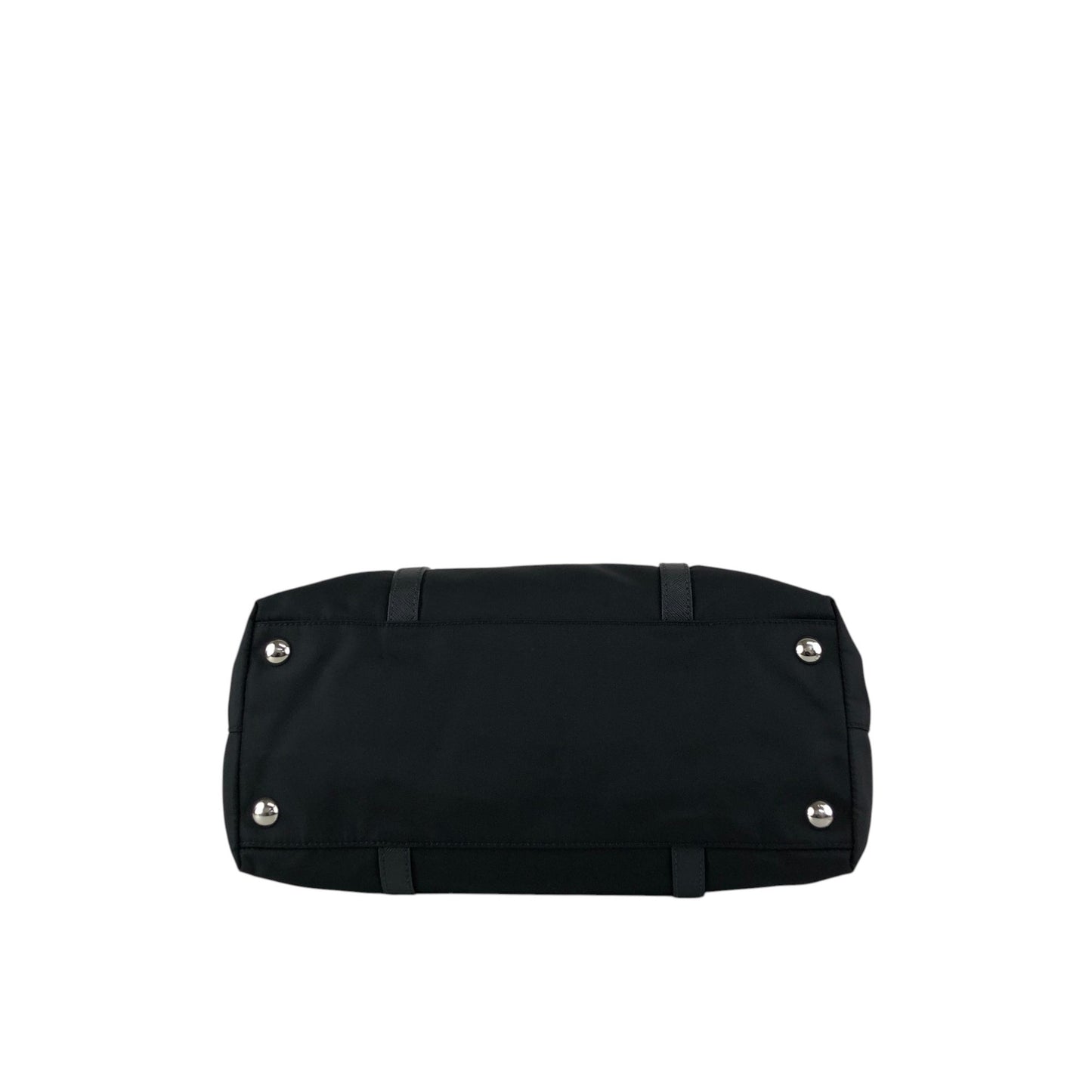 PRADA Tessuto Triangle Logo Totebag Black Vintage 8caxp5