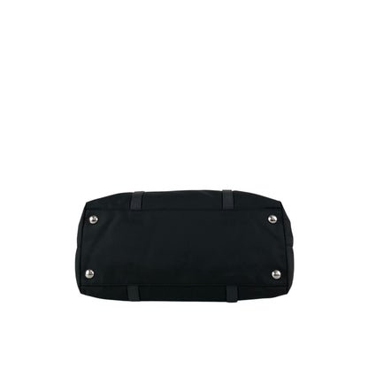 PRADA Tessuto Triangle Logo Totebag Black Vintage 8caxp5