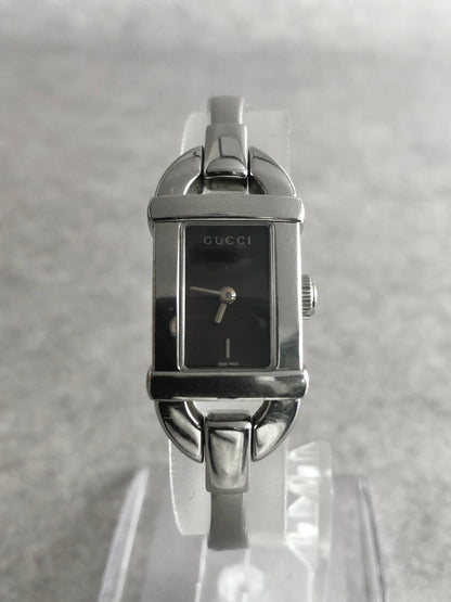 GUCCI Bangle Watch Silver 6800L Vintage 4cxr5p
