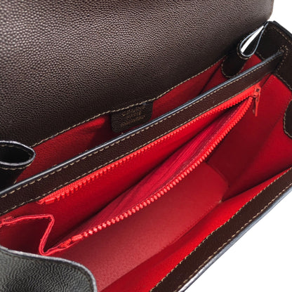 CELINE Gancini Handbag Brown Vintage jnvpdi