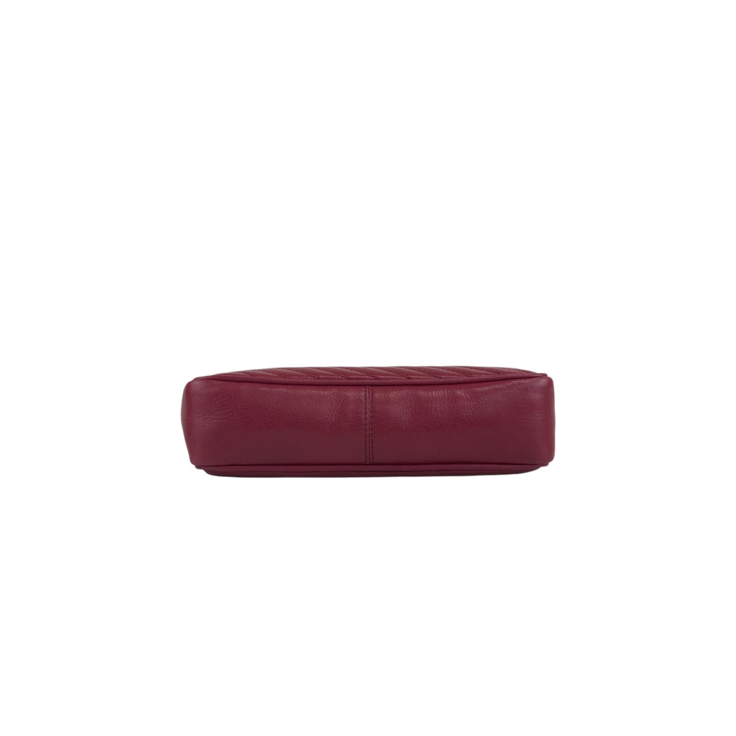 CELINE Blason Chain Shoulder bag Red Vintage vap3df