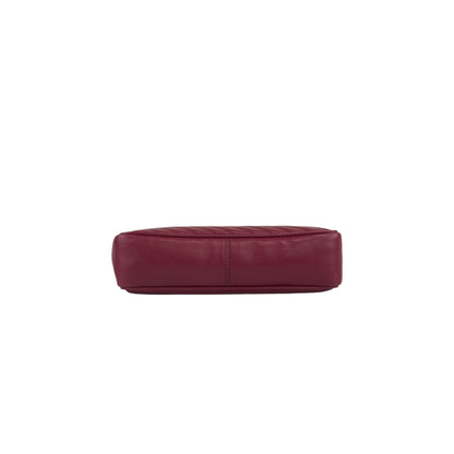 CELINE Blason Chain Shoulder bag Red Vintage vap3df