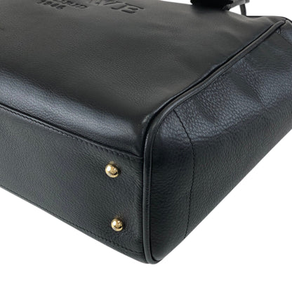 LOEWE Logo Embossed Totebag Black Vintage sfdiue