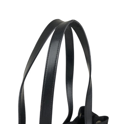 PRADA Triangle Logo Front Buckle  Totebag Black Vintage 7sstfx