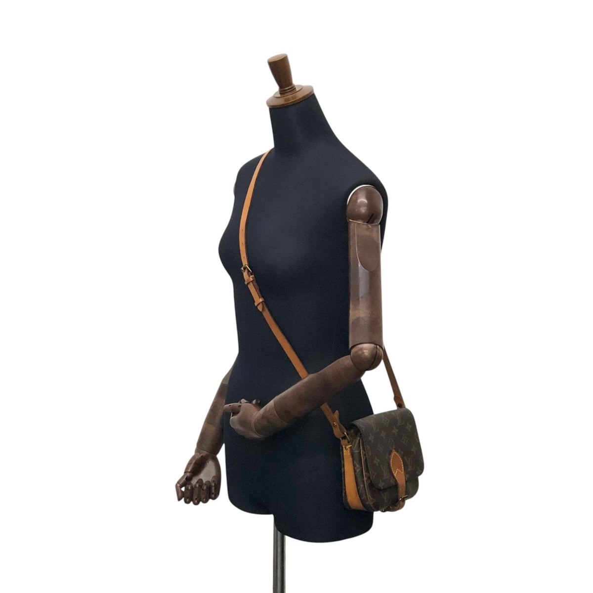 LOUIS VUITTON Monogram Shoulder bag Brown M51254 Vintage g6r5tz