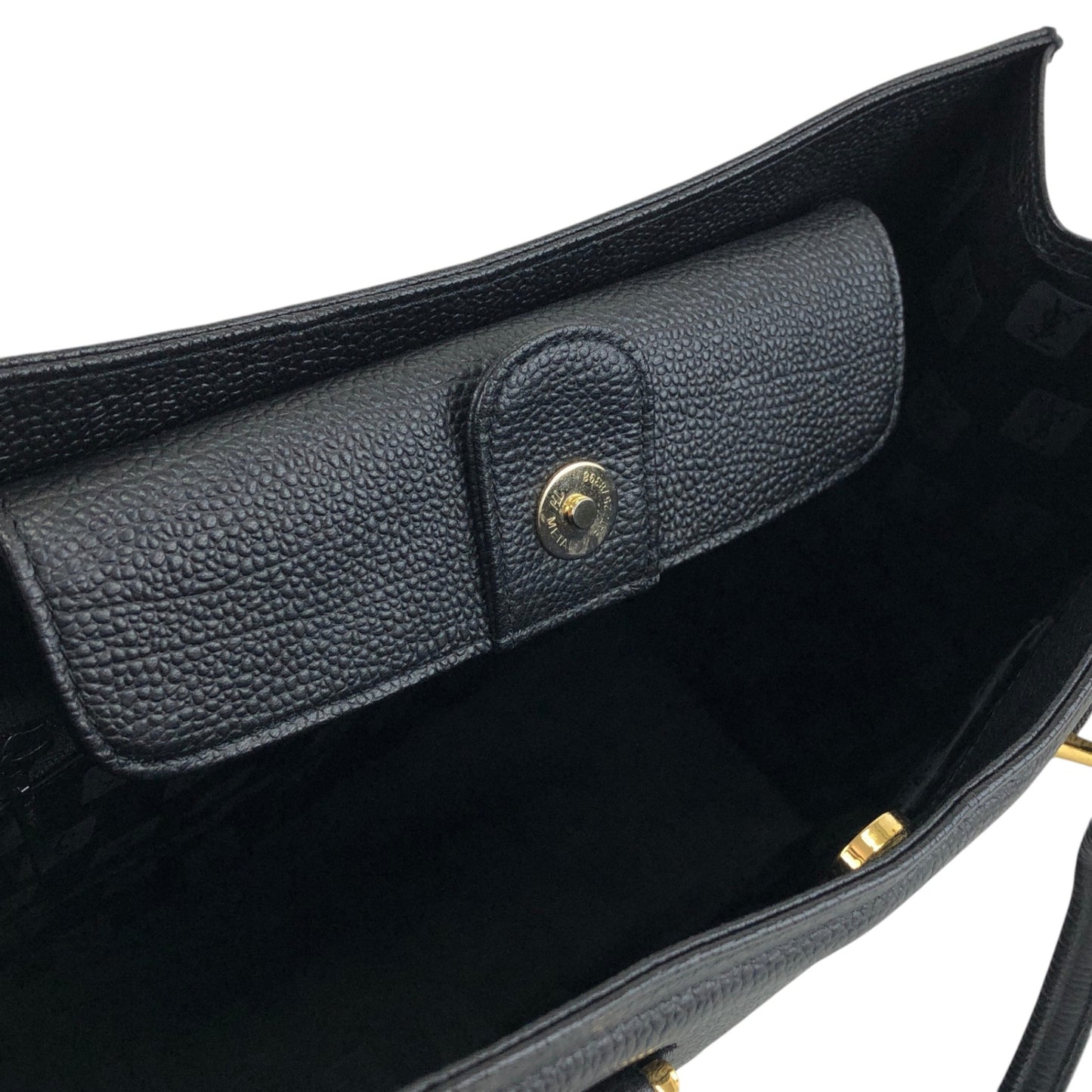 Yves Saint Laurent YSL Logo Top Handle Handbag Black Vintage heismg