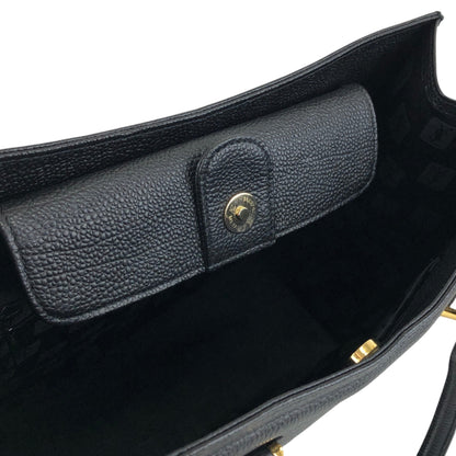 Yves Saint Laurent YSL Logo Top Handle Handbag Black Vintage heismg