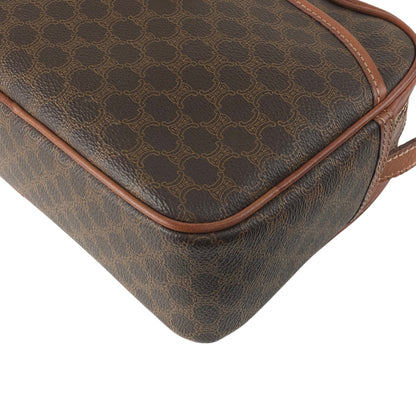 CELINE Macadam Blason Shoulder bag Brown Vintage 26ppnb