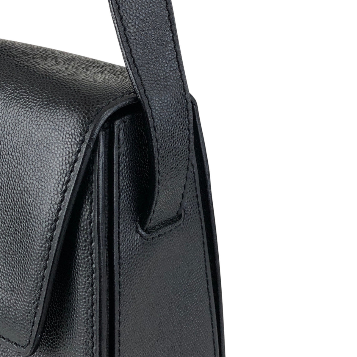 CELINE Gancini Shoulder bag Black Vintage y386id