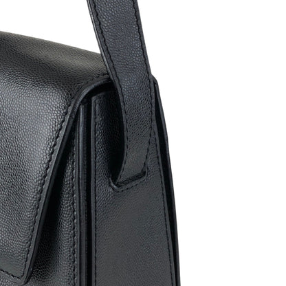 CELINE Gancini Shoulder bag Black Vintage y386id