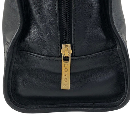 LOEWE Amazona Anagram Small Boston bag Handbag Black Vintage jeeyya