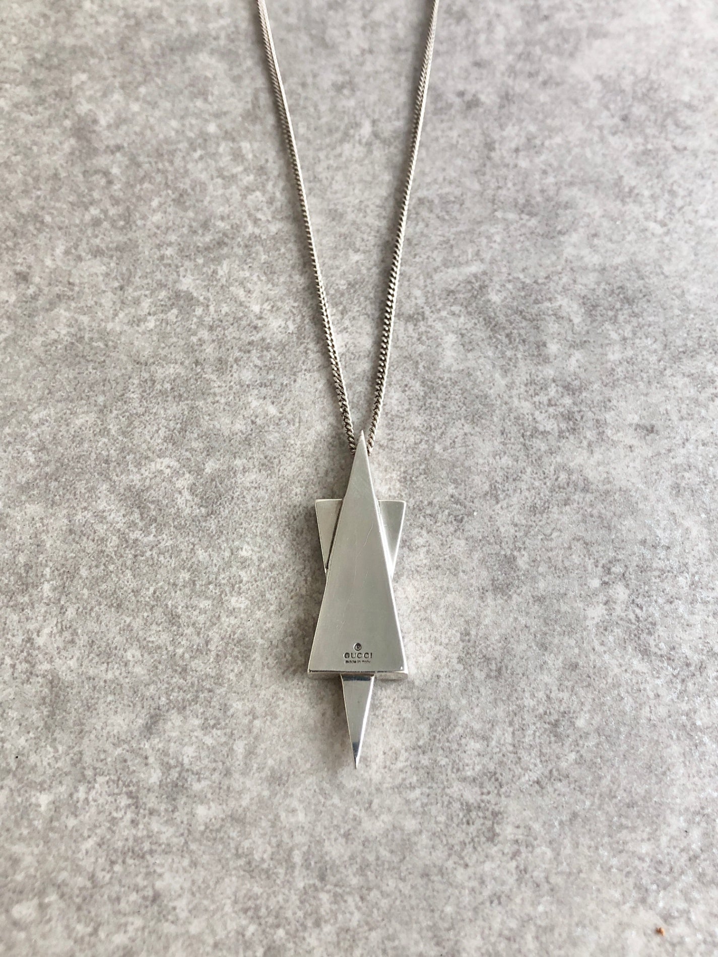 GUCCI Necklace Silver Vintage dw65t6