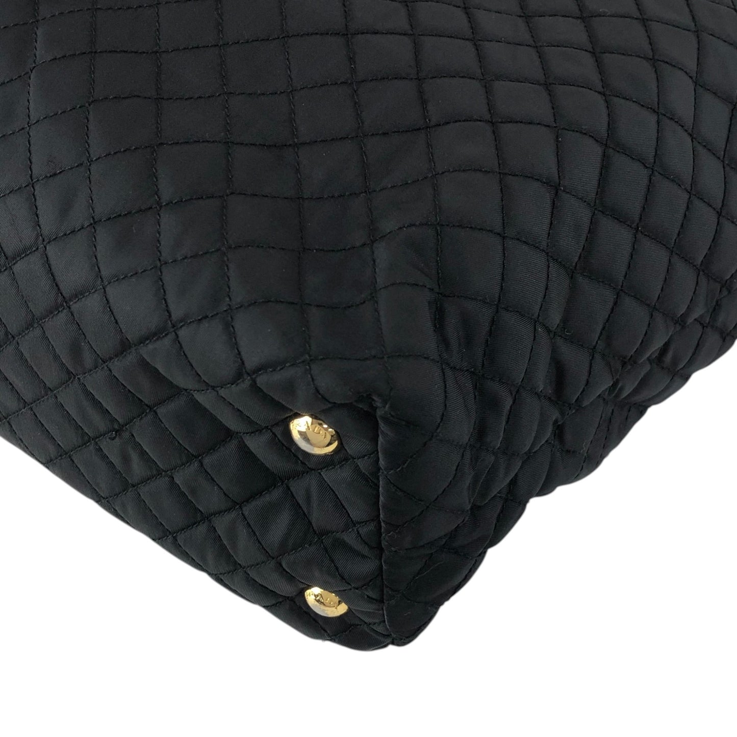 PRADA Logo Totebag Black Vintage 58xguc