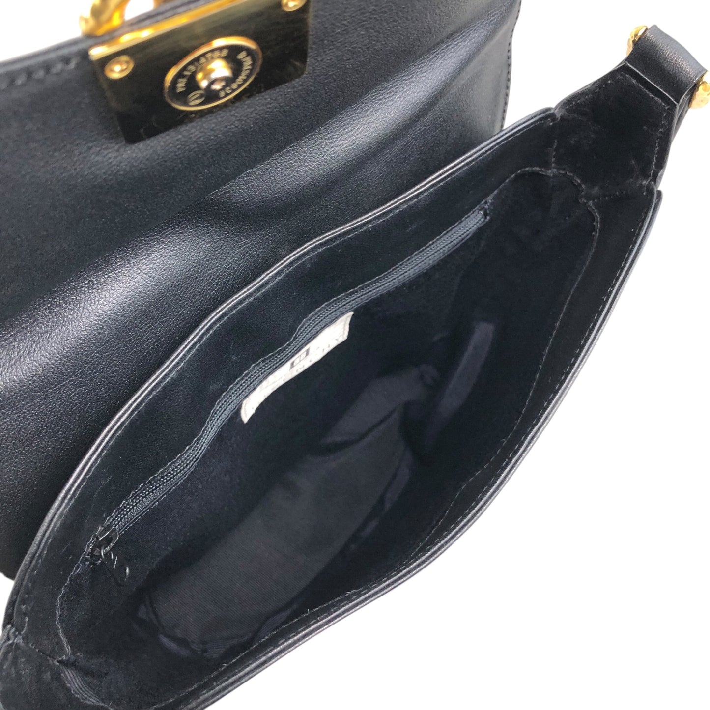 GIVENCHY Logo Shoulder bag Black Vintage c78vb7