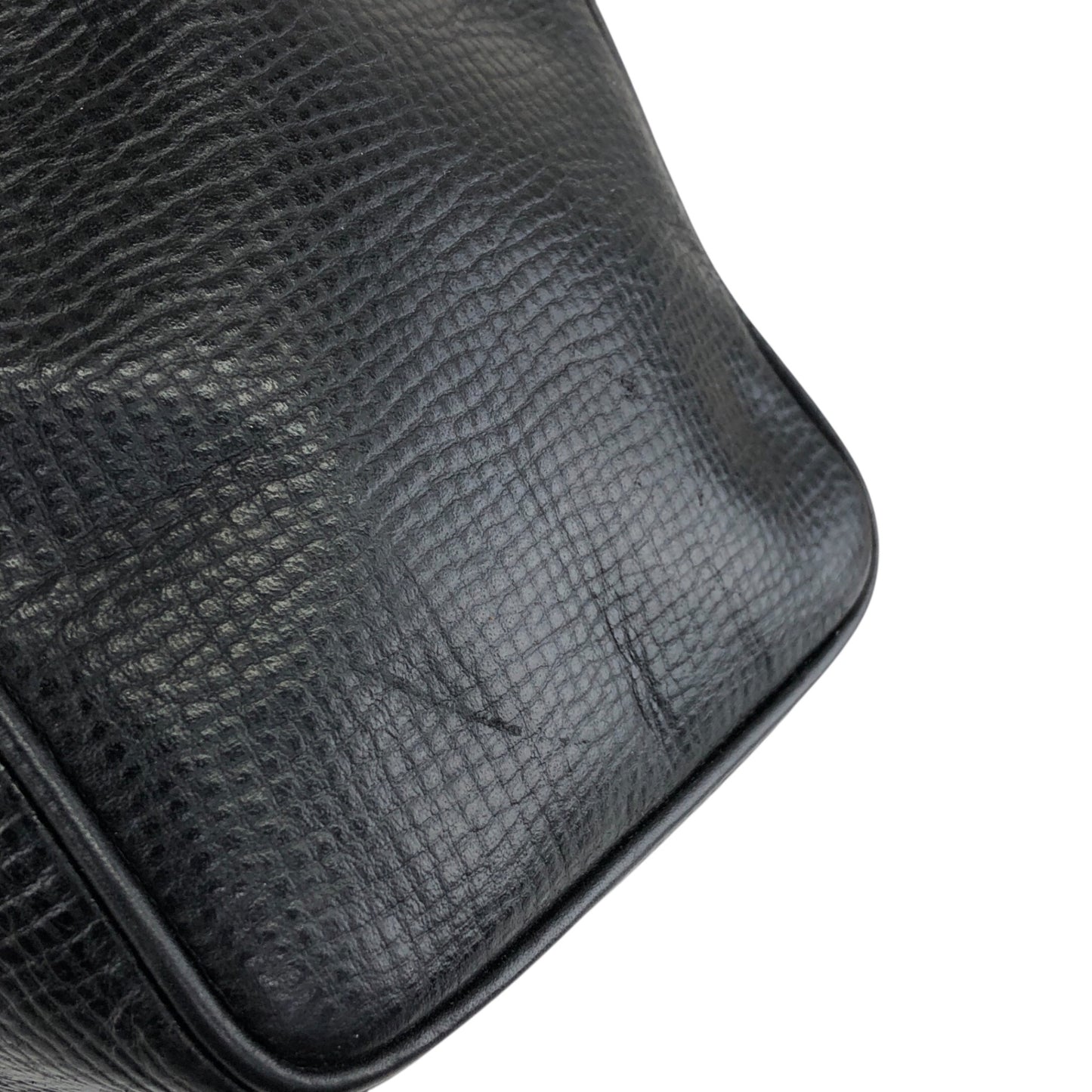 Christian Dior CD Logo Drawstring Shoulder bag Black Vintage t4tu7b