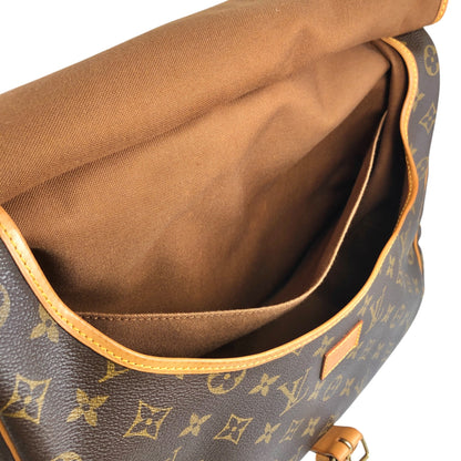 LOUIS VUITTON Monogram 單肩包 棕色 復古 fya5dp