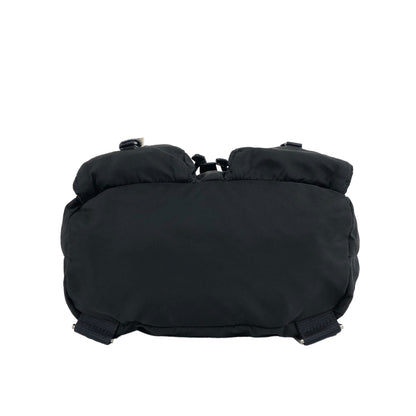 PRADA Triangle Logo Backpack Black Vintage wedjpt