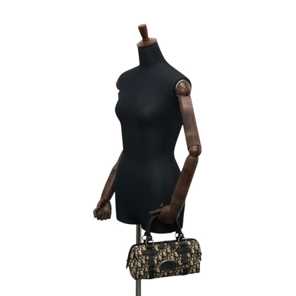 Christian Dior Trotter Small Boston bag Handbag Navy Vintage yrrvj3