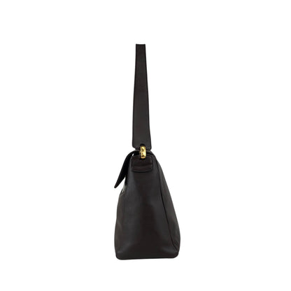 LOEWE Logo Shoulder bag Dark Brown Vintage siikib