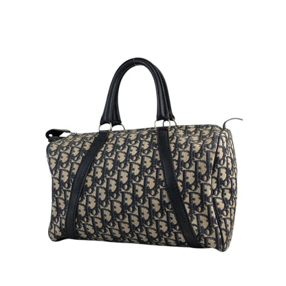 Christian Dior Trotter Handbag Boston bag Navy Vintage zhimdv