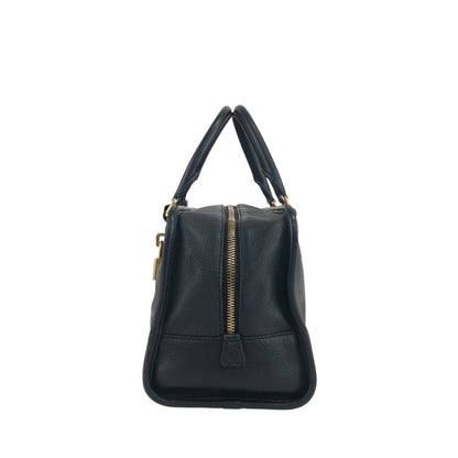 LOEWE Amazona28 Anagram Handbag Boston bag Black Vintage 4ve2yy