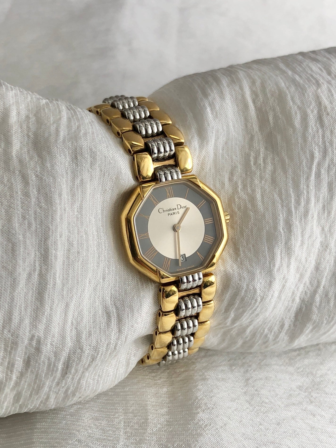 Christian Dior Watch Gold Vintage nudz6u