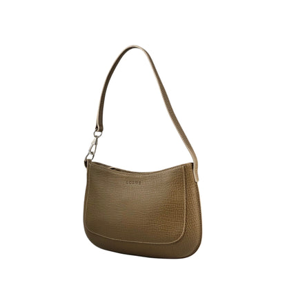 LOEWE Logo Embossed Handbag Brown Vintage p88ju4