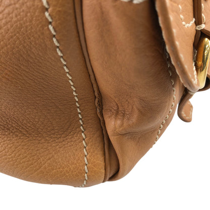 CELINE Blason Handbag Camel Vintage d6g4j8