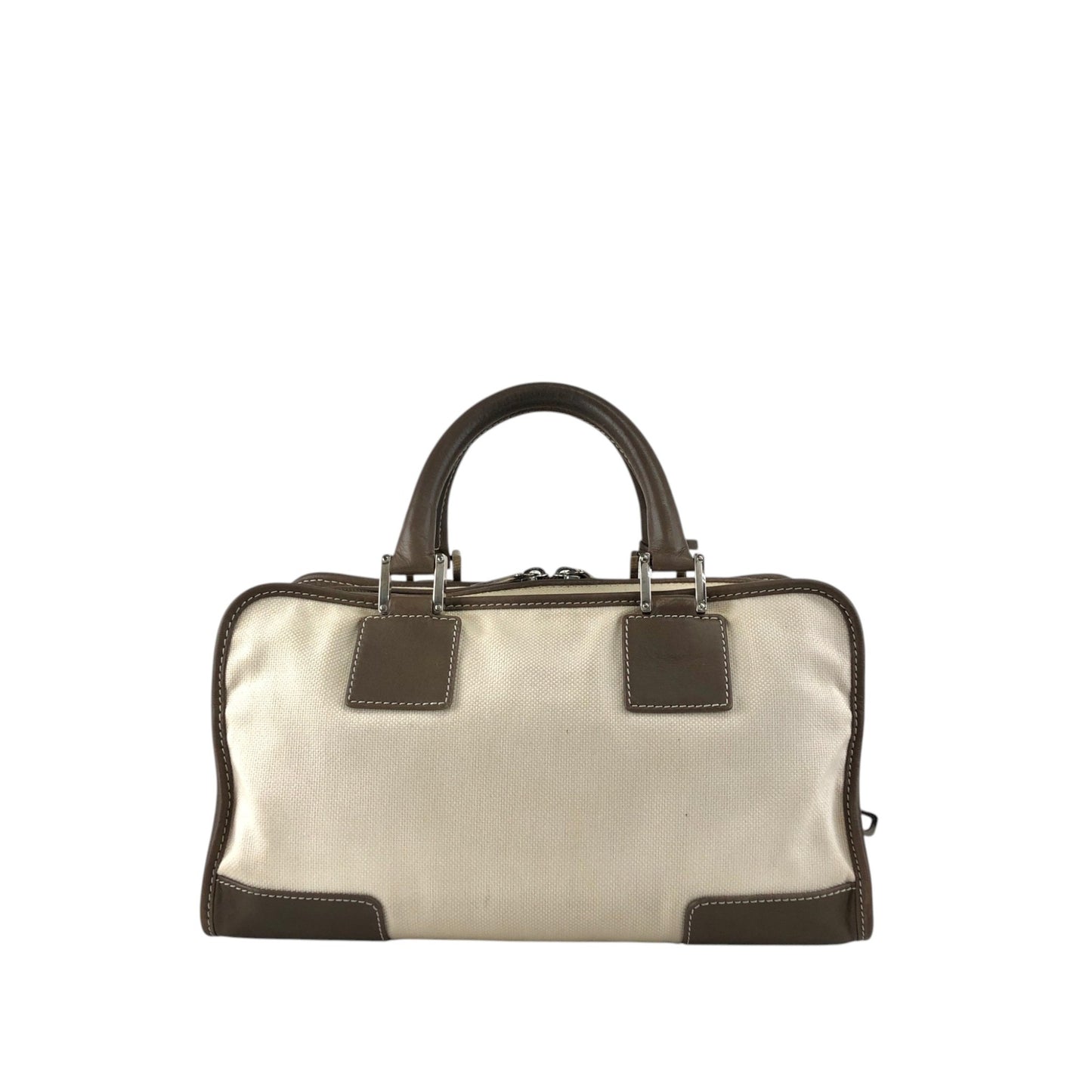 LOEWE Amazona Anagram Handbag Beige Vintage srrkp4